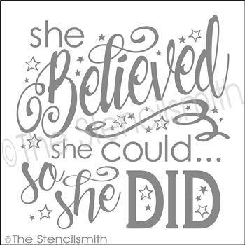 2488 - She believed she could - The Stencilsmith