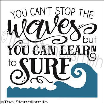 2493 - You can't stop the waves - The Stencilsmith