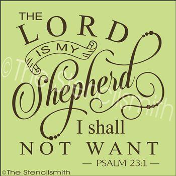 2495- The Lord is my Shepherd - The Stencilsmith