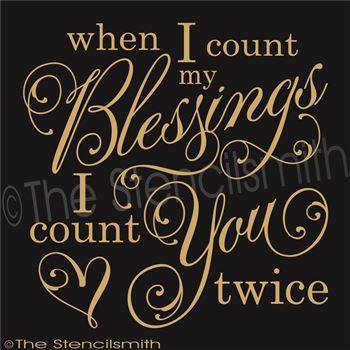 2518 - When I count my blessings - The Stencilsmith
