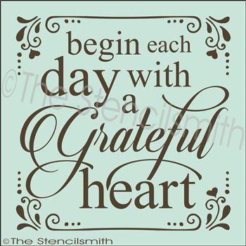2521 - Begin each day with - The Stencilsmith