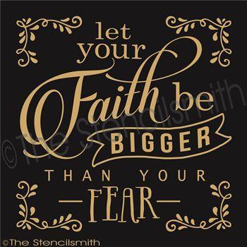 2542 - Let your Faith be - The Stencilsmith
