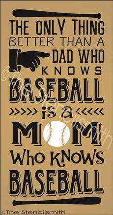 2550 - The only thing better ... mom BASEBALL - The Stencilsmith