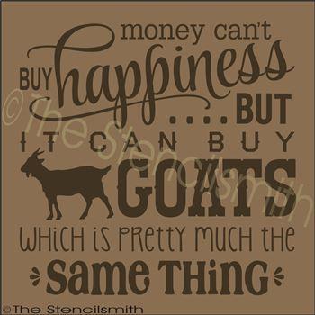 2557 - Money can't buy happiness ...GOATS - The Stencilsmith