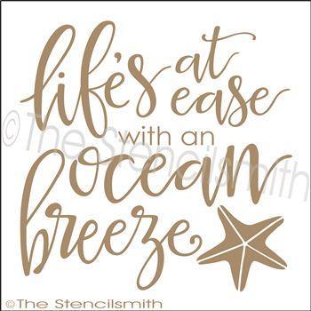 2563 - Life's at ease with an ocean - The Stencilsmith