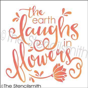 2578 - The earth laughs in flowers - The Stencilsmith