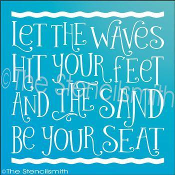 2601 - Let the Waves hit your feet - The Stencilsmith