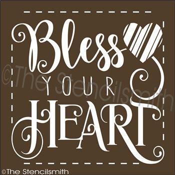 2618 - Bless Your Heart - The Stencilsmith