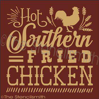 2634 - Hot Southern Fried Chicken - The Stencilsmith