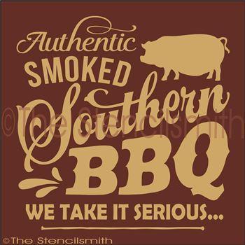 2641 - Authentic Smoked Southern BBQ - The Stencilsmith