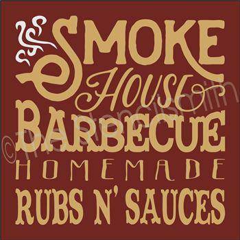 2643 - Smoke House Barbecue - The Stencilsmith