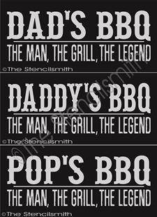 2651 - DAD'S BBQ the man ... - The Stencilsmith