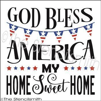 2654 - God Bless America - The Stencilsmith