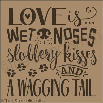 2677 - Love is wet noses - The Stencilsmith