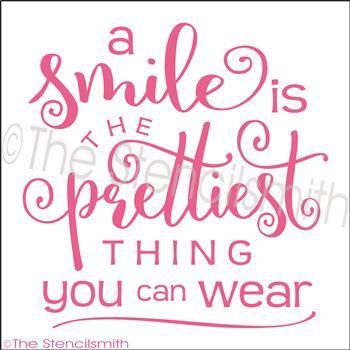 2681 - A smile is the prettiest thing - The Stencilsmith