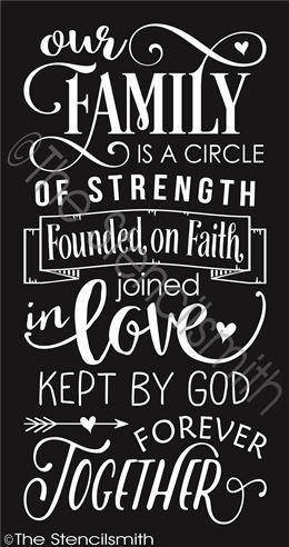 2691 - Our Family is a circle of - The Stencilsmith