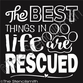 2696 - The best things in life are RESCUED - The Stencilsmith