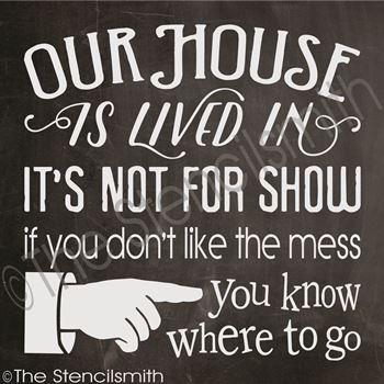 2709 - Our House is lived in - The Stencilsmith