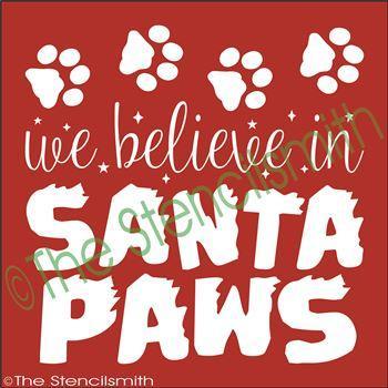 2710 - We Believe in Santa Paws - The Stencilsmith
