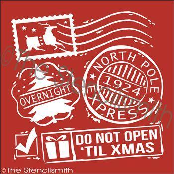 2725 - Christmas Postmarks - The Stencilsmith