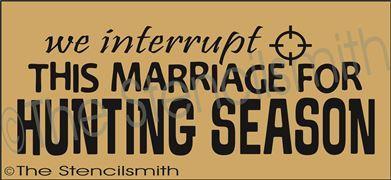 2731 - we interrupt this marriage ...hunting - The Stencilsmith