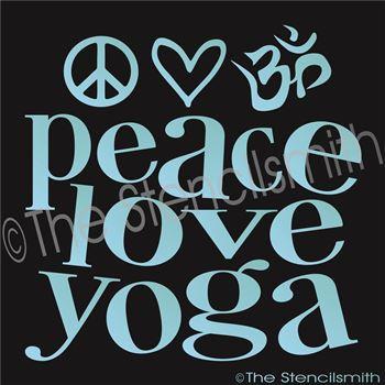 2747 - Peace Love Yoga - The Stencilsmith