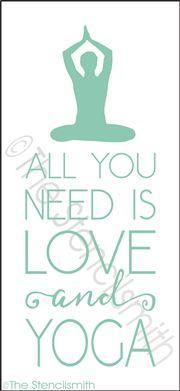 2748 - All you need is love and YOGA - The Stencilsmith