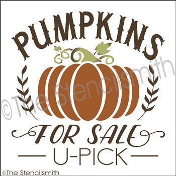 2752 - Pumpkins for sale U-Pick - The Stencilsmith