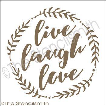 2784 - Live Laugh Love - The Stencilsmith