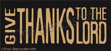 2797 - Give Thanks to the Lord - The Stencilsmith