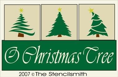 2824 - O Christmas Tree - BLOCK Stencil - The Stencilsmith
