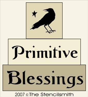 2829 - Primitive Blessings - BLOCK stencil - The Stencilsmith