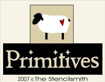 2831 - Primitives - sheep - BLOCKS Stencil - The Stencilsmith