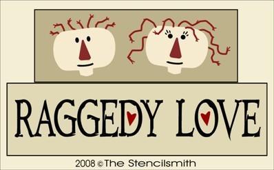 2833 - Raggedy Love - BLOCKS - The Stencilsmith