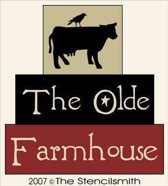 2843 - The Olde Farmhouse - BLOCK Stencil - The Stencilsmith