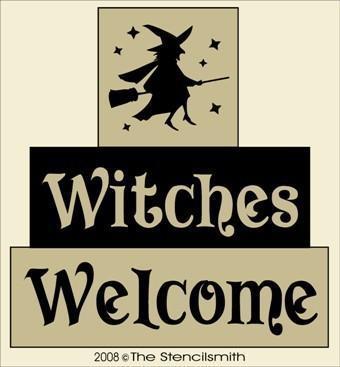 2849 - Witches Welcome - BLOCKS - The Stencilsmith