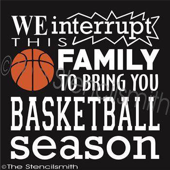 2930 - We interrupt this family ... BASKETBALL - The Stencilsmith