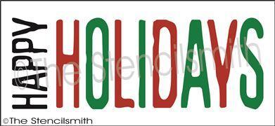 2938 - Happy Holidays - The Stencilsmith
