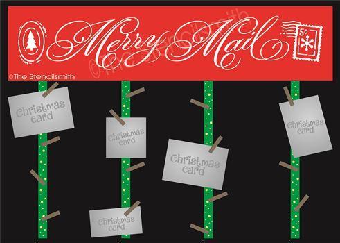 2940 - Merry Mail - card display - The Stencilsmith