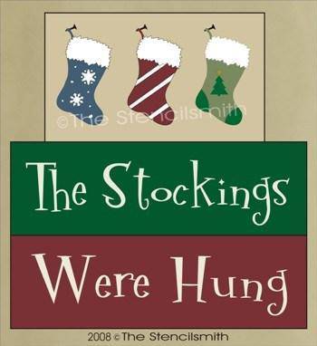 297 - The Stockings Were Hung - block set - The Stencilsmith