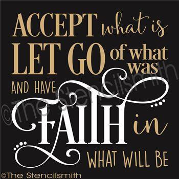 2984 - Accept what is ... - The Stencilsmith