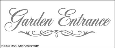 Garden Entrance - B - The Stencilsmith