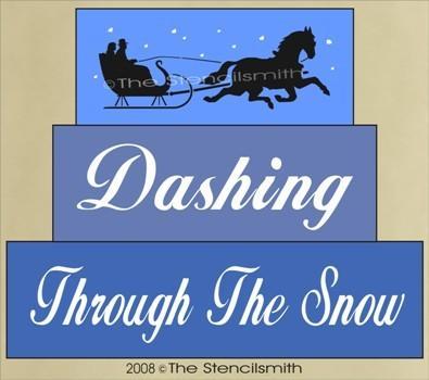 306 - Dashing Through The Snow - block set - The Stencilsmith
