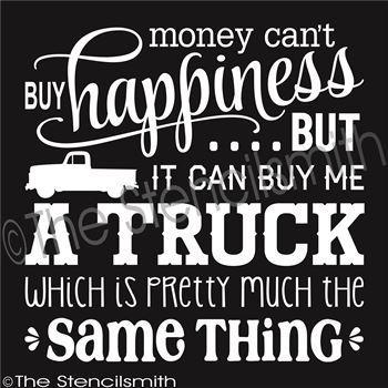 3072 - Money Can't Buy Happiness... TRUCK - The Stencilsmith