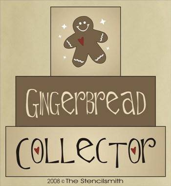 308 - Gingerbread Collector - block set - The Stencilsmith
