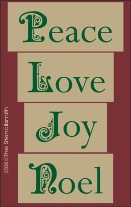 311 - Peace Love Joy Noel - The Stencilsmith