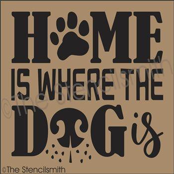 3140 - HOME is where the DOG is - The Stencilsmith