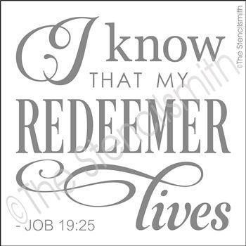 3151 - I know that my Redeemer lives - The Stencilsmith