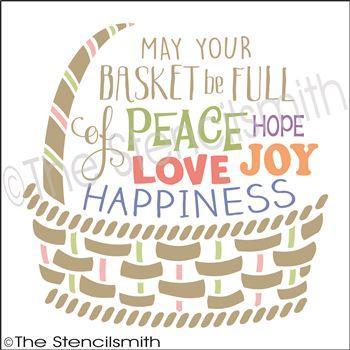 3152 - May your basket be full - The Stencilsmith