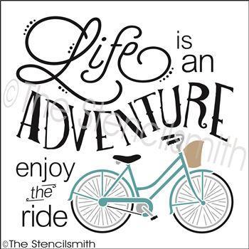 3183 - Life is an adventure - The Stencilsmith